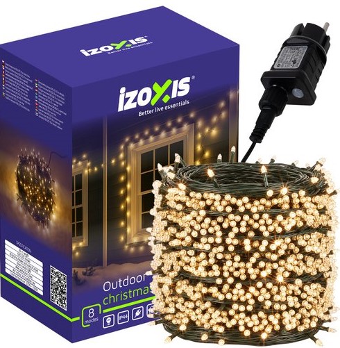 Lanț luminos de Crăciun - alb cald 500 LED-uri 35 m